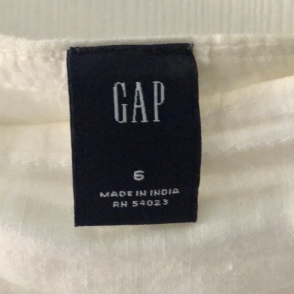 Gap white linen skirt sz 6 - Picture 2 of 2